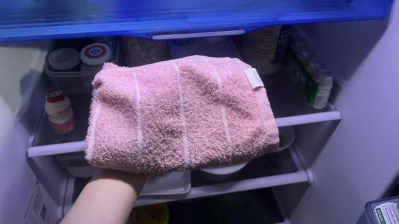 khăn ướt, khăn trong tủ lạnh, chiếc khăn, tủ lạnh