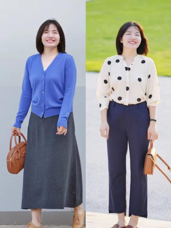 View - Phụ nữ béo không nên diện đồ bừa bãi, kiểu dáng đơn giản, đường nét mềm mại mới là cách ăn mặc đúng đắn trong mùa thu