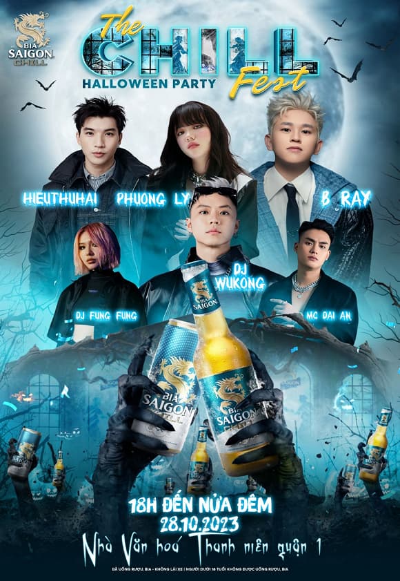 Bia Saigon Chill, The Chill Fest, HIEUTHUHAI, B-Ray, DJ Wukong