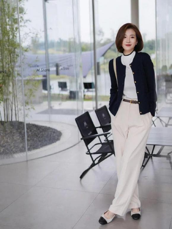 quần trắng, thời trang thu đông