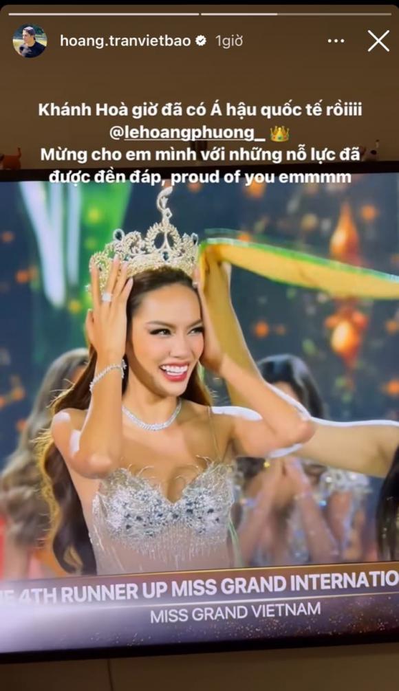 View - Lê Hoàng Phương có chia sẻ đầu tiên trên mạng xã hội, dàn sao chúc mừng sau khi cô trở thành Á hậu 4 Miss Grand International 2023