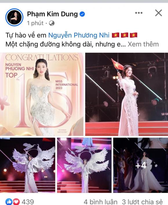 phương nhi, Miss International 2023, sao việt 
