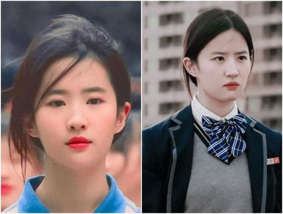 sao Hoa ngữ diện trang phục học sinh,  Lưu Diệc Phi, Dương Mịch
