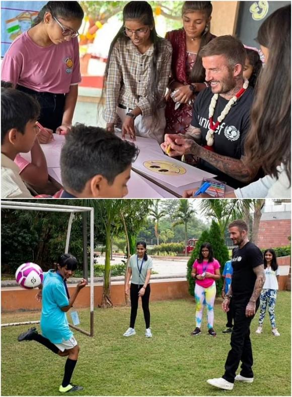View - David Beckham tươi tắn 'pose' ảnh cùng fan nữ xinh đẹp khi ngồi cạnh mỹ nhân Ấn Độ Kiara Advani