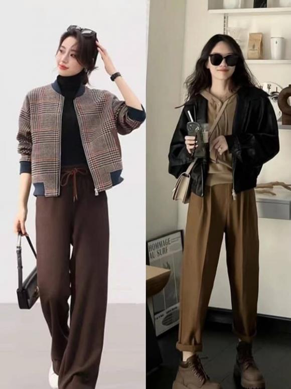 quần màu cà phê, thời trang mùa đông, xu hướng thời trang mùa đông