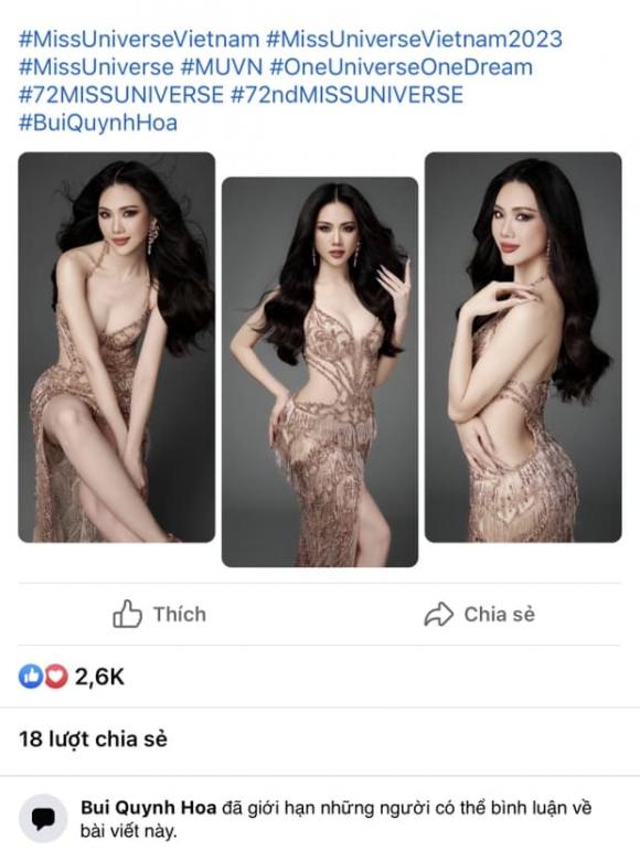 hoa hậu Bùi Quỳnh Hoa, Miss Universe 2023, sao Việt
