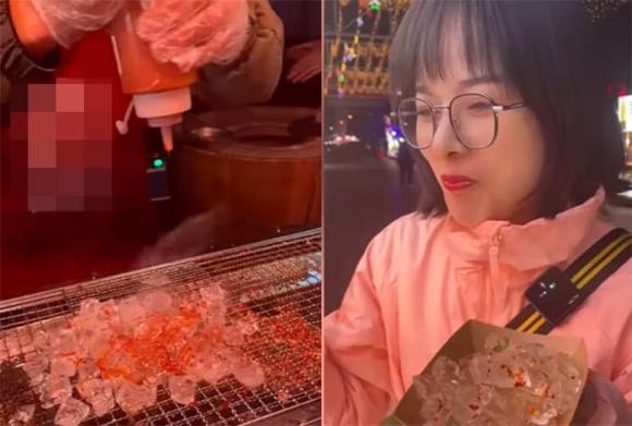 món đá lạnh nướng, đá nướng, món ăn đường phố