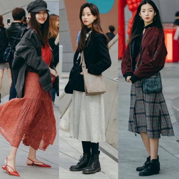 View - Phụ nữ Hàn Quốc thường mặc váy như thế này: 24 chiếc váy này mặc vào đầu đông, quá đẹp!