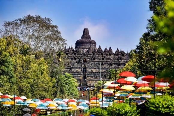 Kiệt tác kiến trúc Phật giáo,đền Borobudur,Candi Borobudur,ngôi chùa Phật giáo lớn nhất thế giới