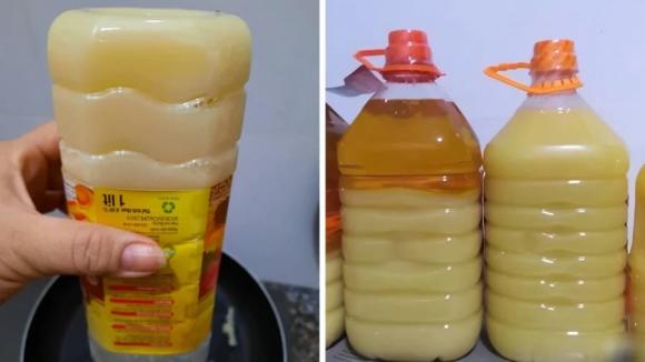 Dầu ăn bị đông đặc,lý do dầu ăn bị đông đặc,dầu ăn bị đông đặc có ăn được không
