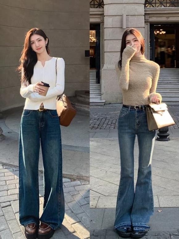 View - Chỉ cần nhìn trang phục phong cách Hàn Quốc bạn sẽ hiểu: 'áo ngắn + jeans' thời trang và khiến chân dài hơn