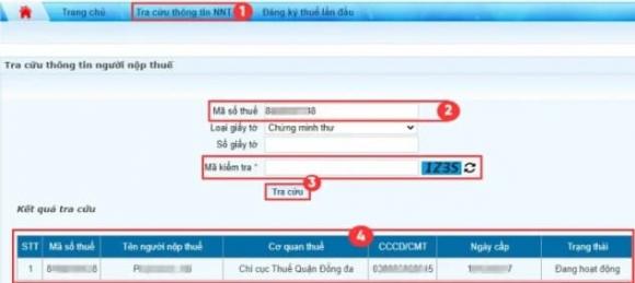 Mã số thuế cá nhân, tra cứu mã số thuế cá nhân, cách tra cứu mã số thuế cá nhân online