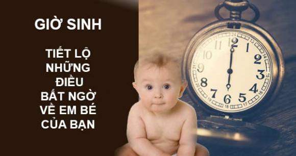Phong thủy, phong thủy giờ sinh, khung giờ may mắn để sinh em bé