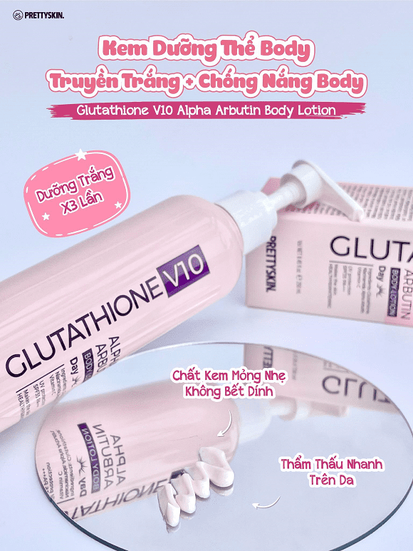 Prettyskin, nước tẩy trang B5, kem dưỡng trắng rau má Prettyskin, chăm sóc da