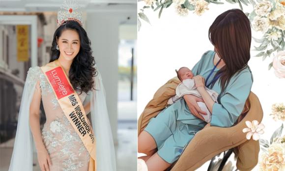 View - Thí sinh Hoa hậu Quý bà Thế giới gây chú ý khi vừa thi vừa cho con bú chỉ sau 2 tuần 'vượt cạn' em bé thứ 8