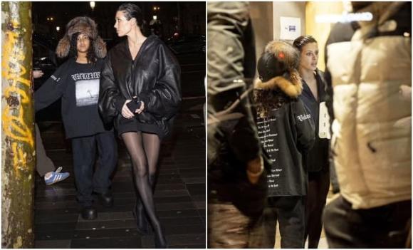 View - Sau lời 'cảnh cáo' của Kim Kardashian, vợ mới của Kanye West đã ăn mặc kín đáo hơn khi đưa con gái riêng của chồng đi ăn