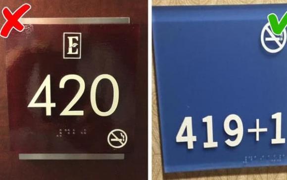 Khách sạn, phòng khách sạn không có số 420, mẹo khi đến khách sạn