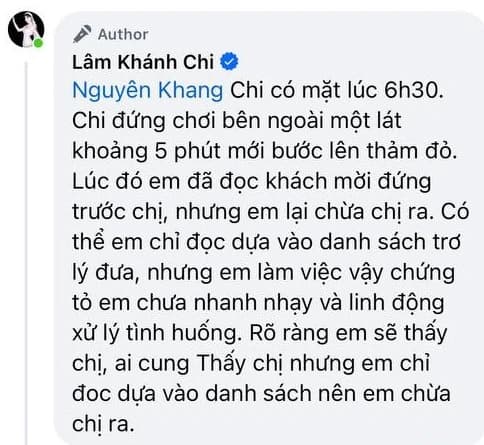 ca sĩ Lâm Khánh Chi, MC Nguyên Khang, sao Việt