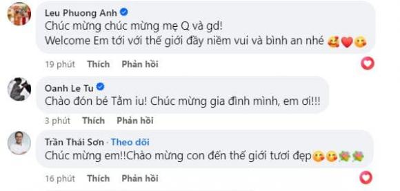 Thu Quỳnh, Thu Quỳnh sinh con, sao việt 