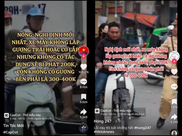 vi phạm giao thông, lỗi không gương, gương chiếu hậu bên phải, kiến thức 