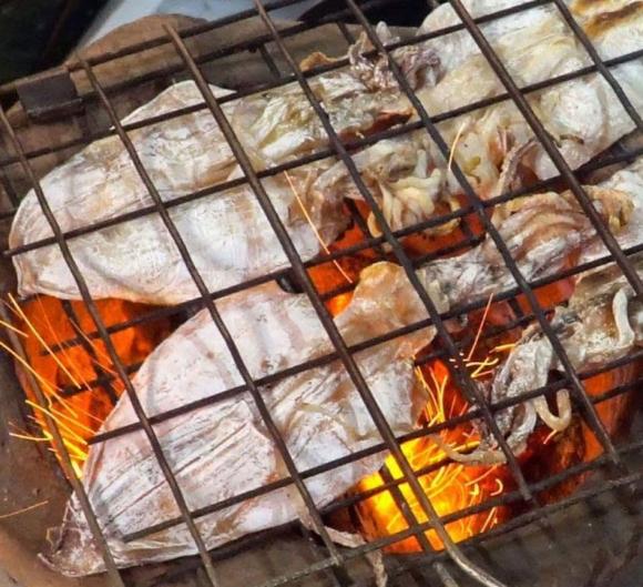nướng mực, cách nướng mực, món ngon 