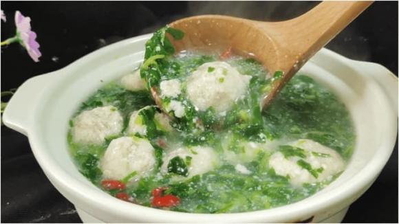 Đậu phụ, đậu phụ thịt viên cải cúc, canh đậu phụ thịt viên cải cúc