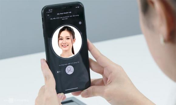 xác thực khuôn mặt, sinh trắc học, giao dịch ngân hàng từ 10 triệu