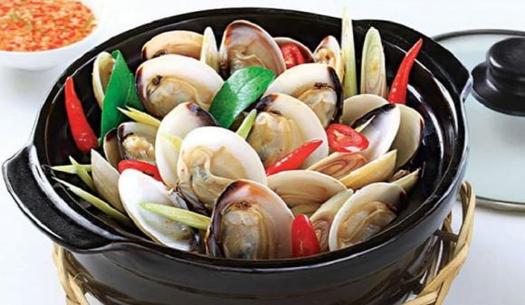 ngao, ngao hấp, hấp ngao, thời gian hấp ngao, hấp ngao trong bao lâu