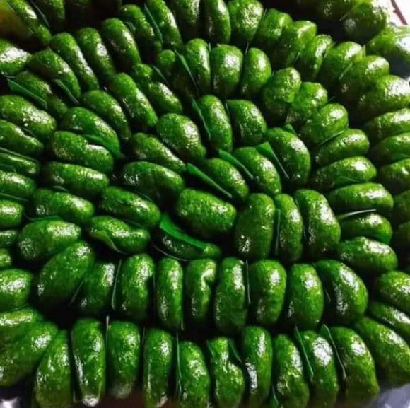 bánh ngải cứu, món bánh lá ngải, món ngon 