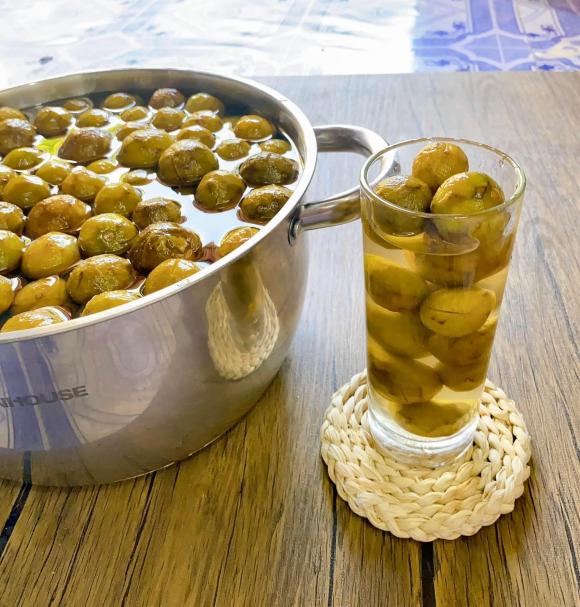 sấu ngâm đường, cách làm sấu ngâm đường, món ngon 