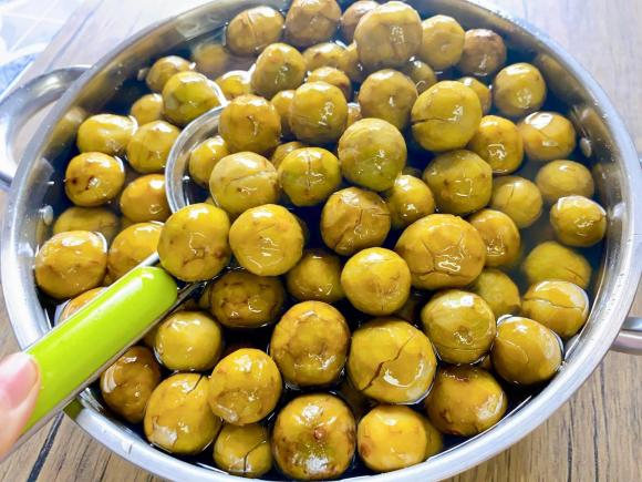 sấu ngâm đường, cách làm sấu ngâm đường, món ngon 
