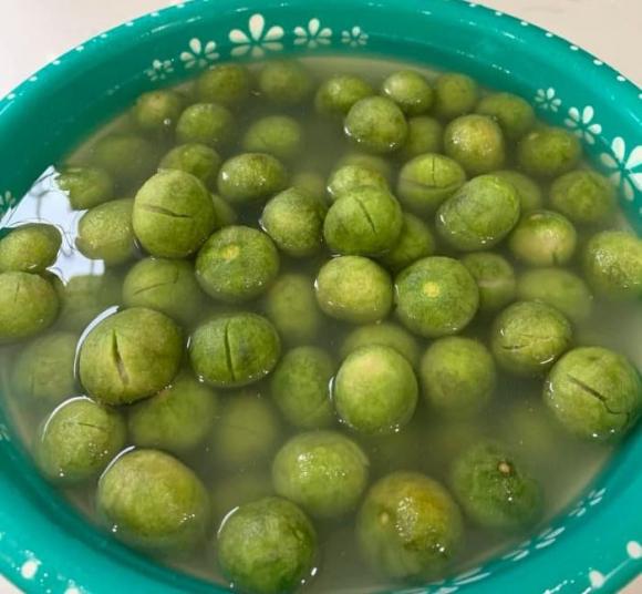 sấu ngâm đường, cách làm sấu ngâm đường, món ngon 