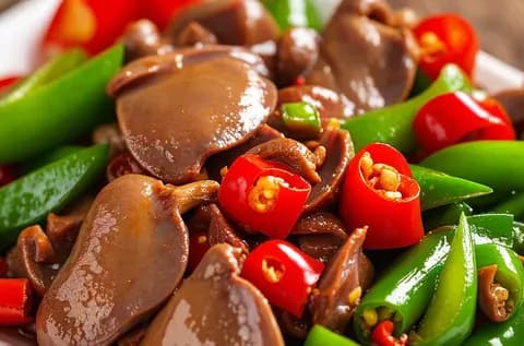 thịt gà, mề gà, báu vật