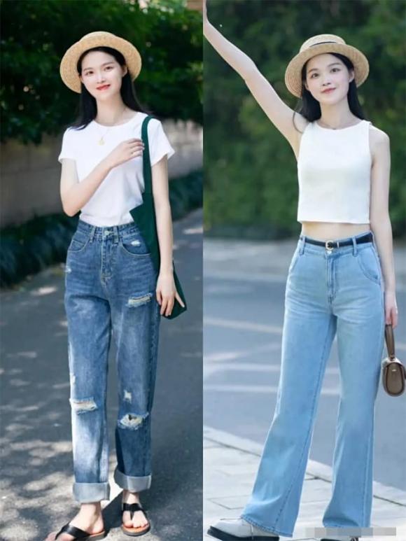 quần jean, thời trang, mặc jean đẹp