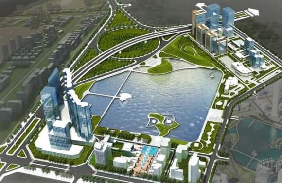 Hồ điều hòa, công viên 740 tỷ tại hà nội