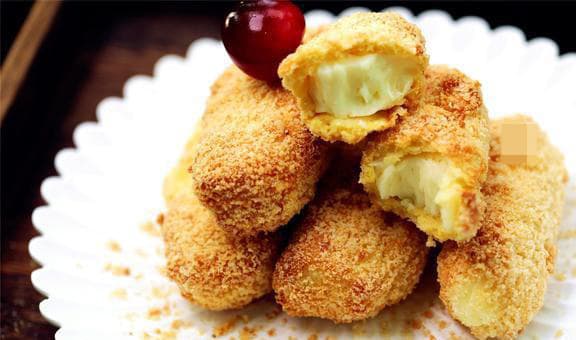 Sữa tươi chiên giòn, dạy nấu ăn