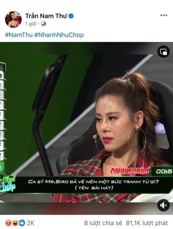 diễn viên Nam Thư, sao Việt