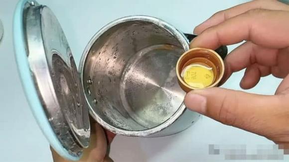 ấm nước, cặn ấm, đun nước