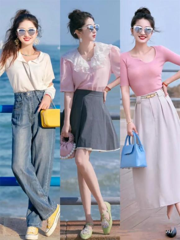 trang phục màu sắc, thời trang hè