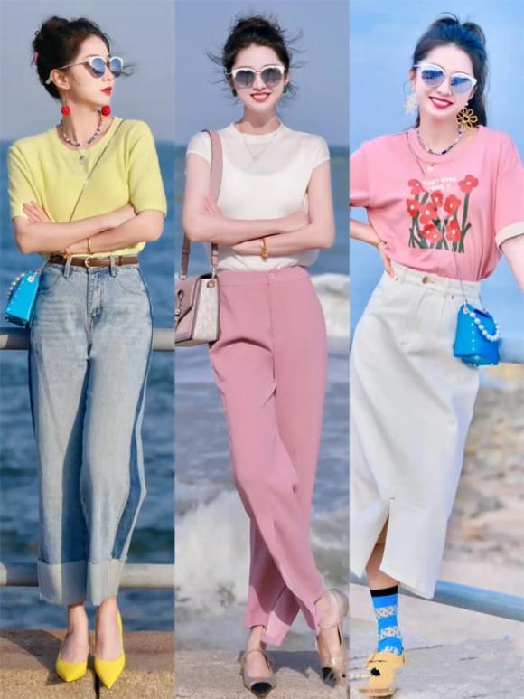 trang phục màu sắc, thời trang hè