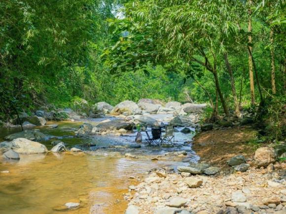 Suối chữa lành, địa điểm cắm trại ngoại thành hà nội
