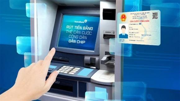 rút tiền bằng thẻ căn cước công dân, Rút tiền tại cây ATM, CCCD