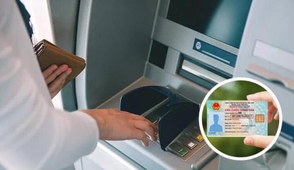 rút tiền bằng thẻ căn cước công dân, Rút tiền tại cây ATM, CCCD