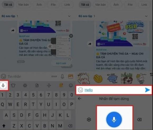 zalo, tin nhắn zalo, chuyển giọng nói thành văn bản trên zalo, kiến thức 