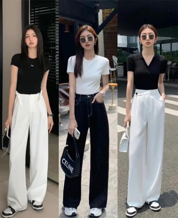 trang phục hè, mặc để trông thon gọn