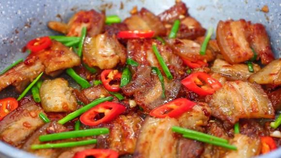 thịt rang cháy cạnh, thịt rang cháy cạnh, món ngon 