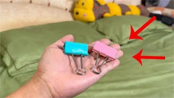 kẹp giấy, kẹp con én, mẹo vặt gia đình