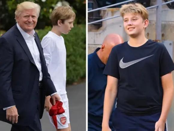 cậu bé tỷ vàng, Donald Trump, Barron Trump, Nhà Trắng 