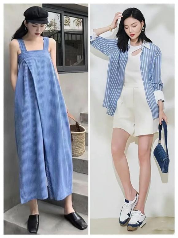 áo sọc, váy sọc, quần sọc, thời trang