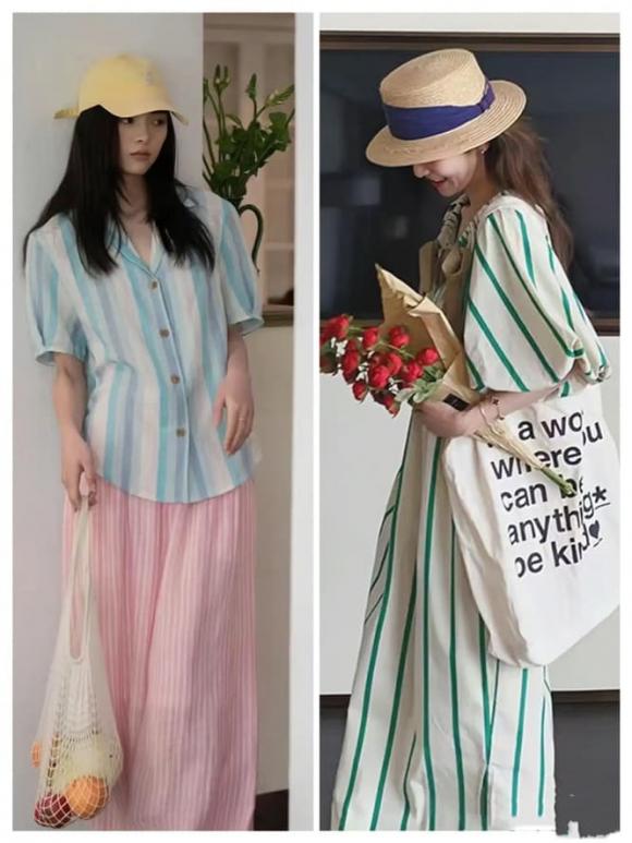 áo sọc, váy sọc, quần sọc, thời trang